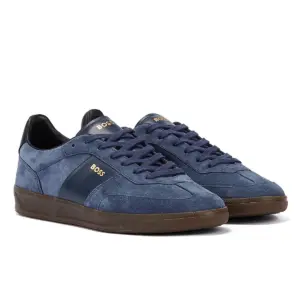 Boss Brandon Tennis Suede Men's Dark Blue Trainers GBP119.00