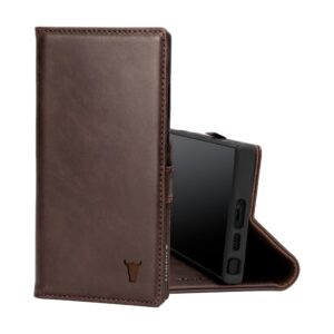 TORRO Galaxy S23 Ultra Leather Case (with Stand function) - Dark Brown GBP39.99