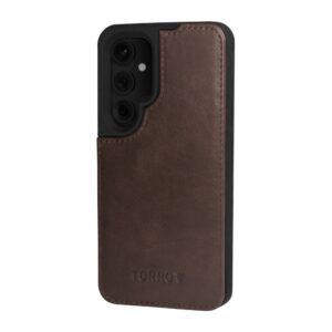 TORRO Galaxy S24 Leather Bumper Case - Dark Brown GBP29.99