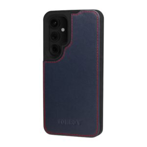 TORRO Galaxy S24 Leather Bumper Case - Navy Blue GBP29.99