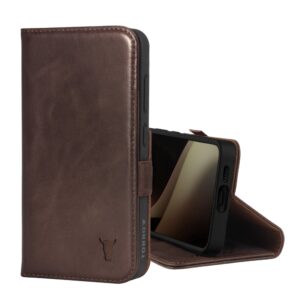 TORRO Galaxy S24 Leather Case (with Stand Function) - Dark Brown GBP39.99