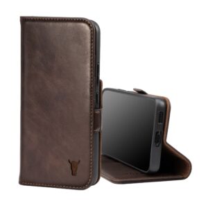 TORRO Samsung Galaxy S22 Leather Wallet Case (with Stand function) - Dark Brown GBP39.99