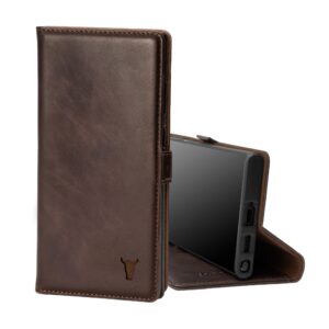 TORRO Samsung Galaxy S22 Ultra Leather Wallet Case (with Stand function) - Dark Brown GBP39.99