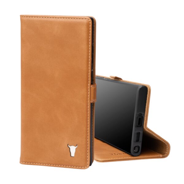 TORRO Samsung Galaxy S22 Ultra Leather Wallet Case (with Stand function) - Tan GBP39.99