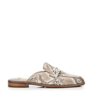 Moda In Pelle Ellajean Natural - Gold Snake Print Leather 42 Size: EU Women's Flat Shoes