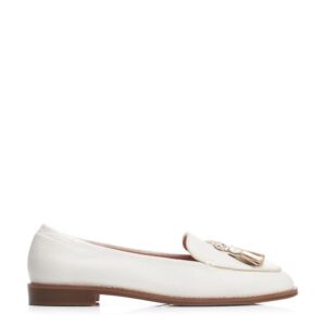 Moda In Pelle Emmarose Off White Leather 42 Size: EU 42 / UK 9 Women's Flat Shoes