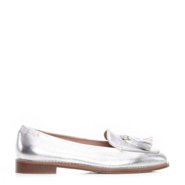 Moda In Pelle Emmarose Silver Leather 36 Size: EU 36 / UK 3 Women's Flat Shoes