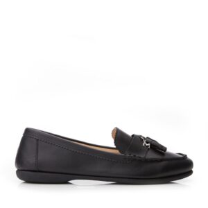 Moda In Pelle Estina Black Leather 39 Size: EU 39 / UK 6 Women's Flat Shoes