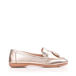 Moda In Pelle Estina Gold Metallic Leather 41 Size: EU 41 / UK 8 Women's Flat Shoes