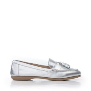 Moda In Pelle Estina Silver Leather 36 Size: EU 36 / UK 3 Women's Flat Shoes