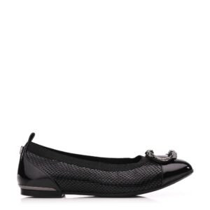 Moda In Pelle Fairy Black Leather 37 Size: EU 37 / UK 4 Women's Flat Shoes