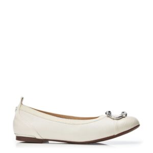Moda In Pelle Fairy Off White Leather 41 Size: EU 41 / UK 8 Women's Flat Shoes