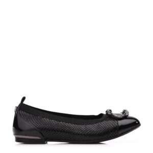 Moda In Pelle Fairy W Black Snake Print Leather 40 Size: EU 40 / UK 7 Women's Flat Shoes