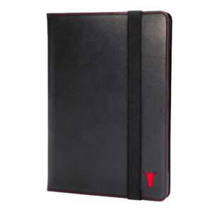 TORRO iPad 10.2" Leather Case (9th 8th & 7th Gen) - Black with Red Detail GBP59.99