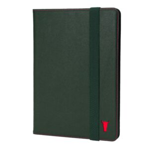 TORRO iPad 10th Gen Leather Case (10.9” 2022) - Green with Red Detail GBP59.99