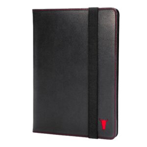 TORRO iPad Air 5/4 Leather Case (5th & 4th Gen) - Black with Red Detail GBP59.99