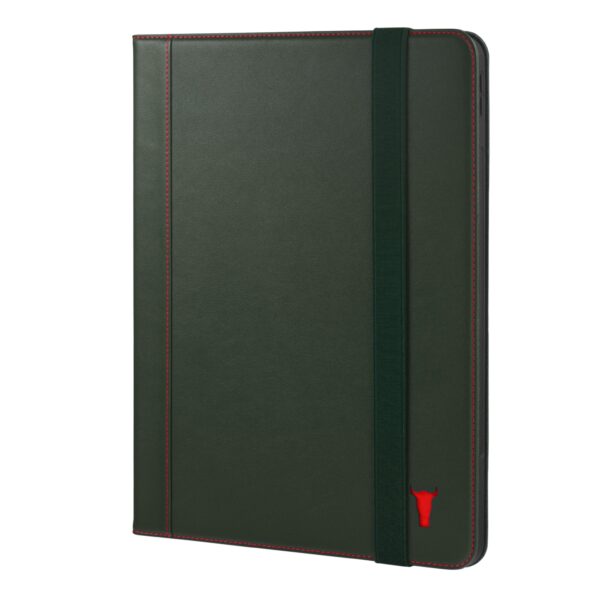 TORRO iPad Pro 12.9" Leather Case (6th 5th & 4th Gen) - Green with Red Detail GBP69.99