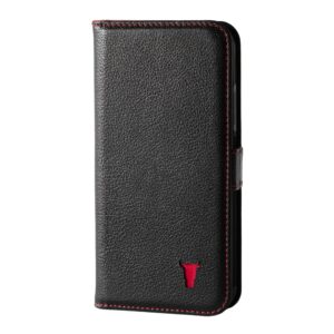 TORRO iPhone 11 Pro Leather Case (with Stand function) - Black with Red Detail GBP39.99