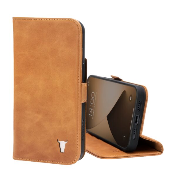 TORRO iPhone 12 / 12 Pro Leather Case (with Stand function) - Tan GBP39.99