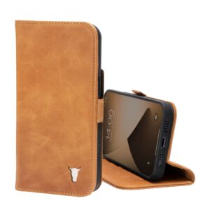 TORRO iPhone 13 Leather Case (with Stand function) - Tan GBP39.99