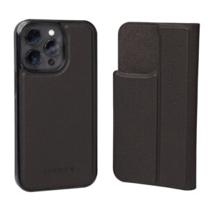 TORRO iPhone 13 Pro Leather Bumper Case with Detachable Folio (MagSafe Charging) - Dark Brown GBP39.99