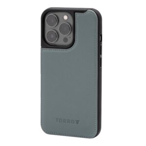 TORRO iPhone 14 Pro Leather Bumper Case (MagSafe Charging) - Light Blue GBP39.99