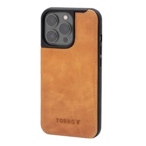 TORRO iPhone 14 Pro Max Leather Bumper Case (MagSafe Charging) - Tan GBP39.99