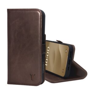 TORRO iPhone 15 Leather Wallet Case (with Stand Function) - Dark Brown GBP39.99