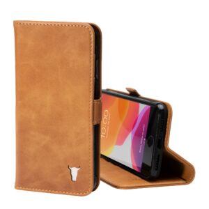 TORRO iPhone SE & iPhone 8/7 Leather Wallet Case (with stand function) - Tan GBP39.99