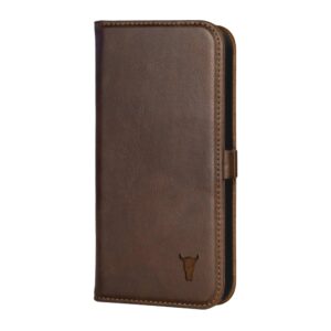 TORRO iPhone X / iPhone XS Leather Case (with Stand function) - Dark Brown GBP39.99