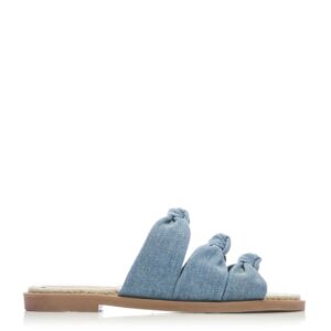 M By Moda Lemelli Blue Textile 36 Size: EU 36 / UK 3 Women's Flat Shoes