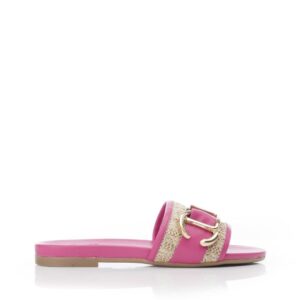 Moda In Pelle Nobuko Pink Textile 36 Size: EU 36 / UK 3 Women's Flat Shoes