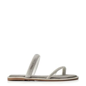 Moda In Pelle Ottie Silver Alcantara 41 Size: EU 41 / UK 8 Women's Flat Shoes