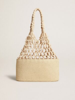 Golden Goose Lido Bag In Raffia And Braided Cotton Macramé GBP175.0