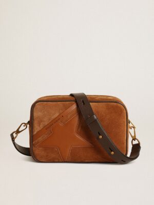 Golden Goose Star Bag In Tobacco-colored Suede With Tone-on-tone Leather Star GBP505.0