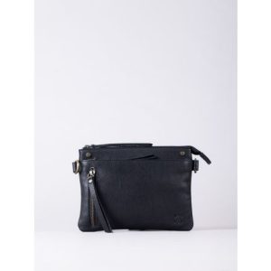 Harstone Mini Leather Cross Body Bag in Black