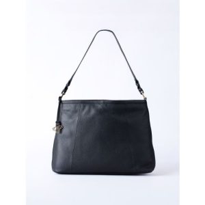 Howgill Leather Hobo Bag in Black