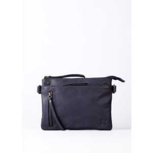 Harstone Mini Leather Cross Body Bag in Blue