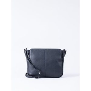Ambleside Leather Cross Body Bag in Navy