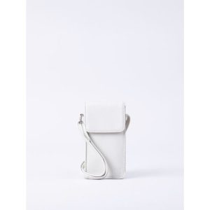 Bowness Leather Cross Body Phone Pouch in White