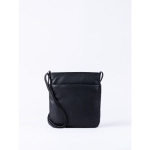 Lowther Leather Cross Body Bag in Black