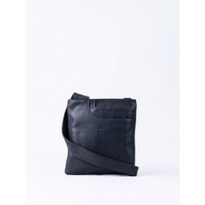 Allerdale Leather Cross Body Bag in Navy