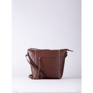 Castlerigg Leather Cross Body Bag in Dark Tan