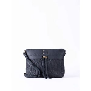 Wasdale Leather Cross Body Bag in Dark Navy