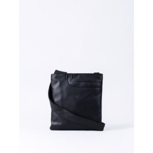 Allerdale Leather Cross Body Bag in Black