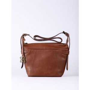 Newby Leather Cross Body Bag in Tan
