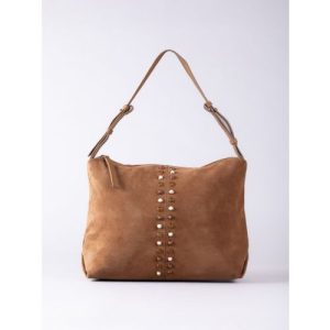 Buttermere Suede Hobo Bag in Tan
