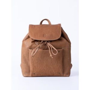 Harstone Leather Backpack in Taupe