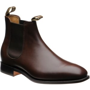Barker Mansfield mens Chelsea boots in walnut calf