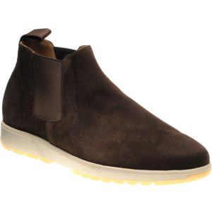 Carlos Santos 1464 mens rubber-soled boots in brown suede